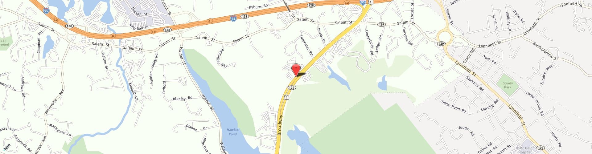 Location Map: 210 Broadway Lynnfield, MA 01940