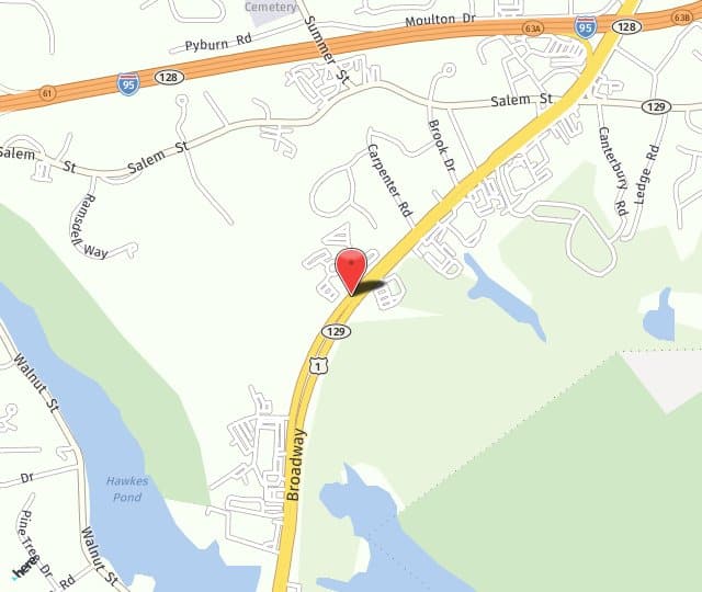 Location Map: 210 Broadway Lynnfield, MA 01940